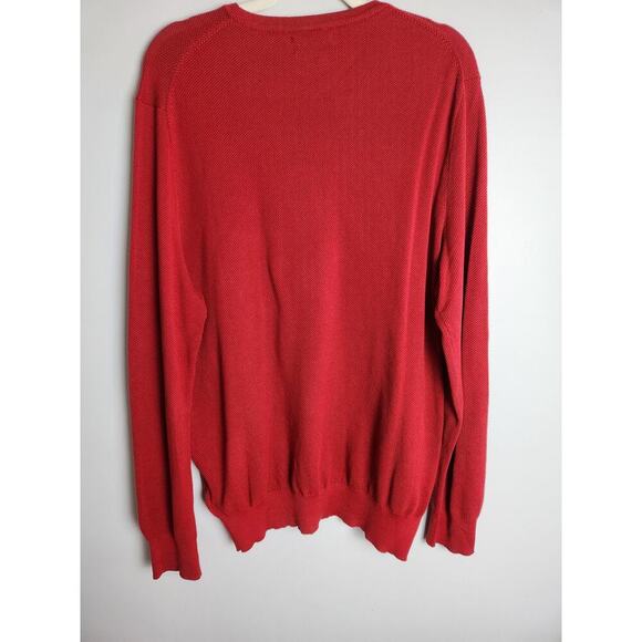 Polo Ralph Lauren Mens waffle knit Pima cotton sweater sz L lightweight holiday - Picture 3 of 8